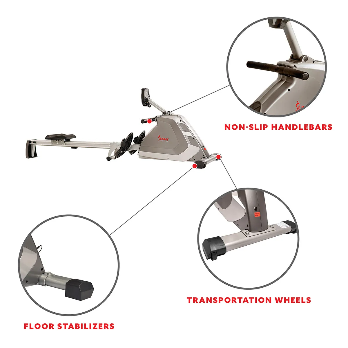 Programmable Rowing Machine High Weight Magnetic Rower