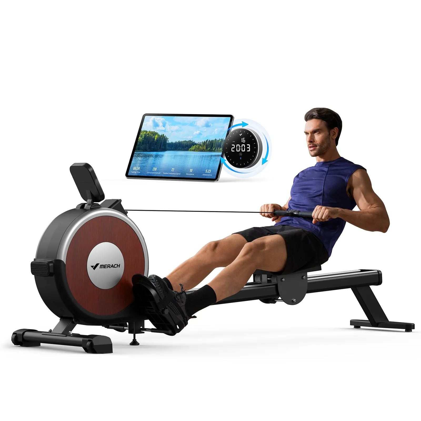 Q1S Self-Powered Auto Magnetic Rower