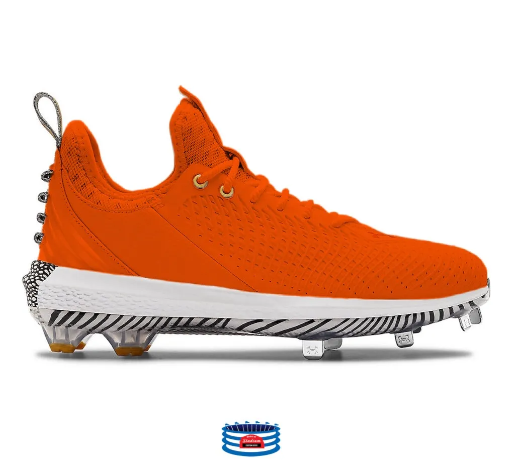 "Bright Orange" Under Armour Harper 5 Cleats