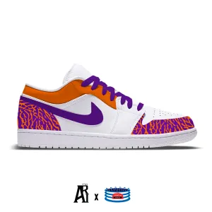 "Tigers" Jordan 1 Low Shoes