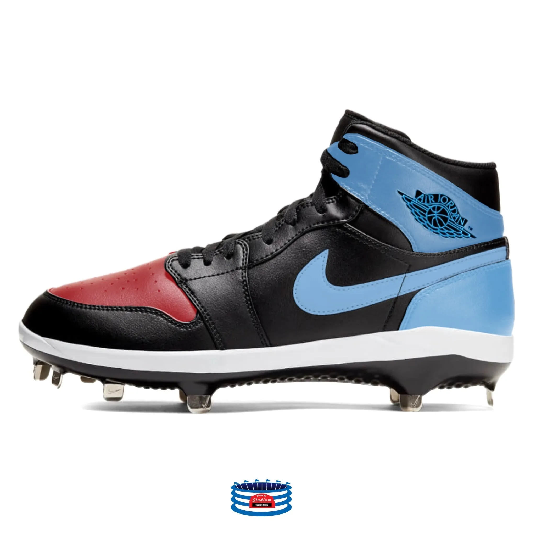 "UNC To Chicago" Jordan 1 Retro Cleats