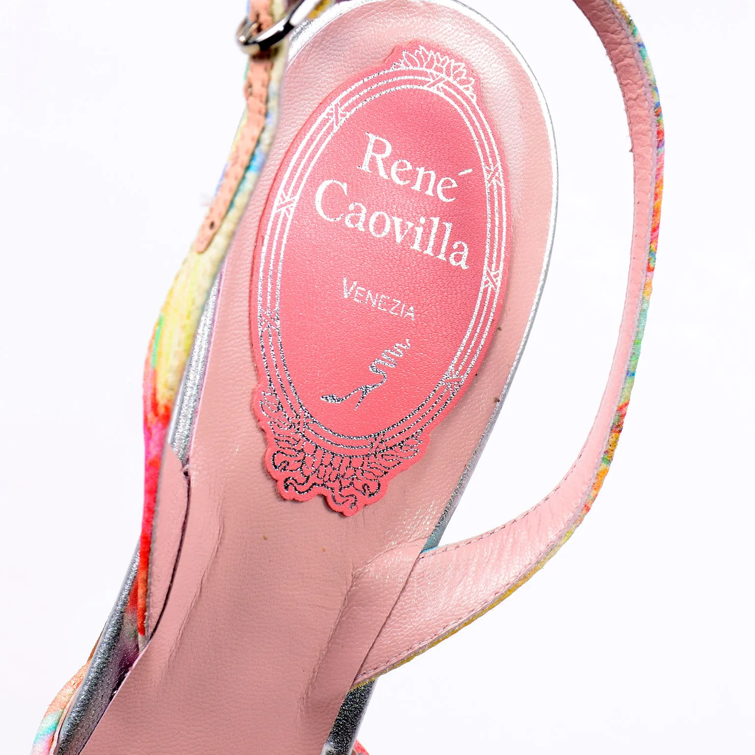 René Caovilla Jeweled Slingback Shoes New w Original Box $1125