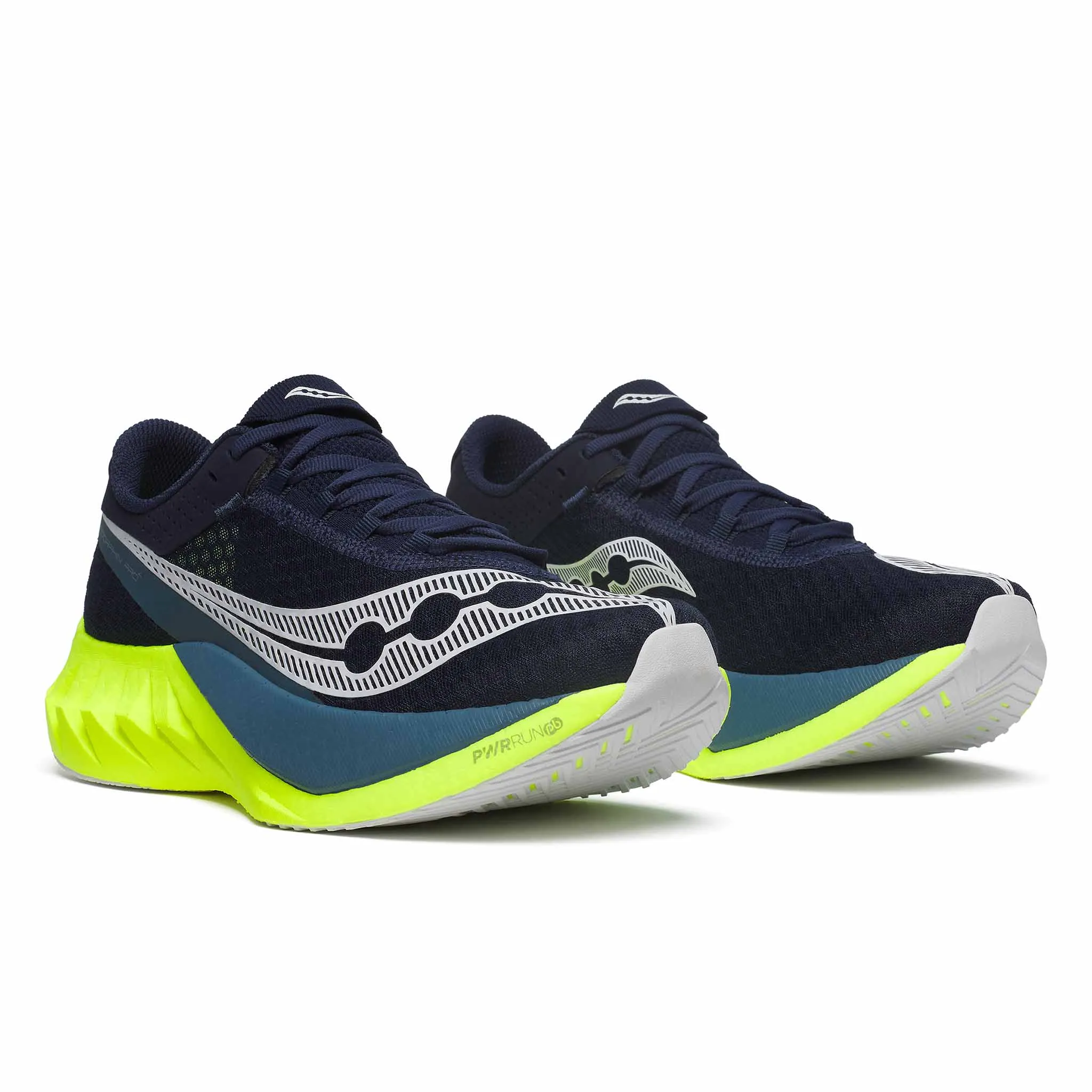 Saucony | Men's Endorphin Pro 4 Running Shoes - Navy/Citron