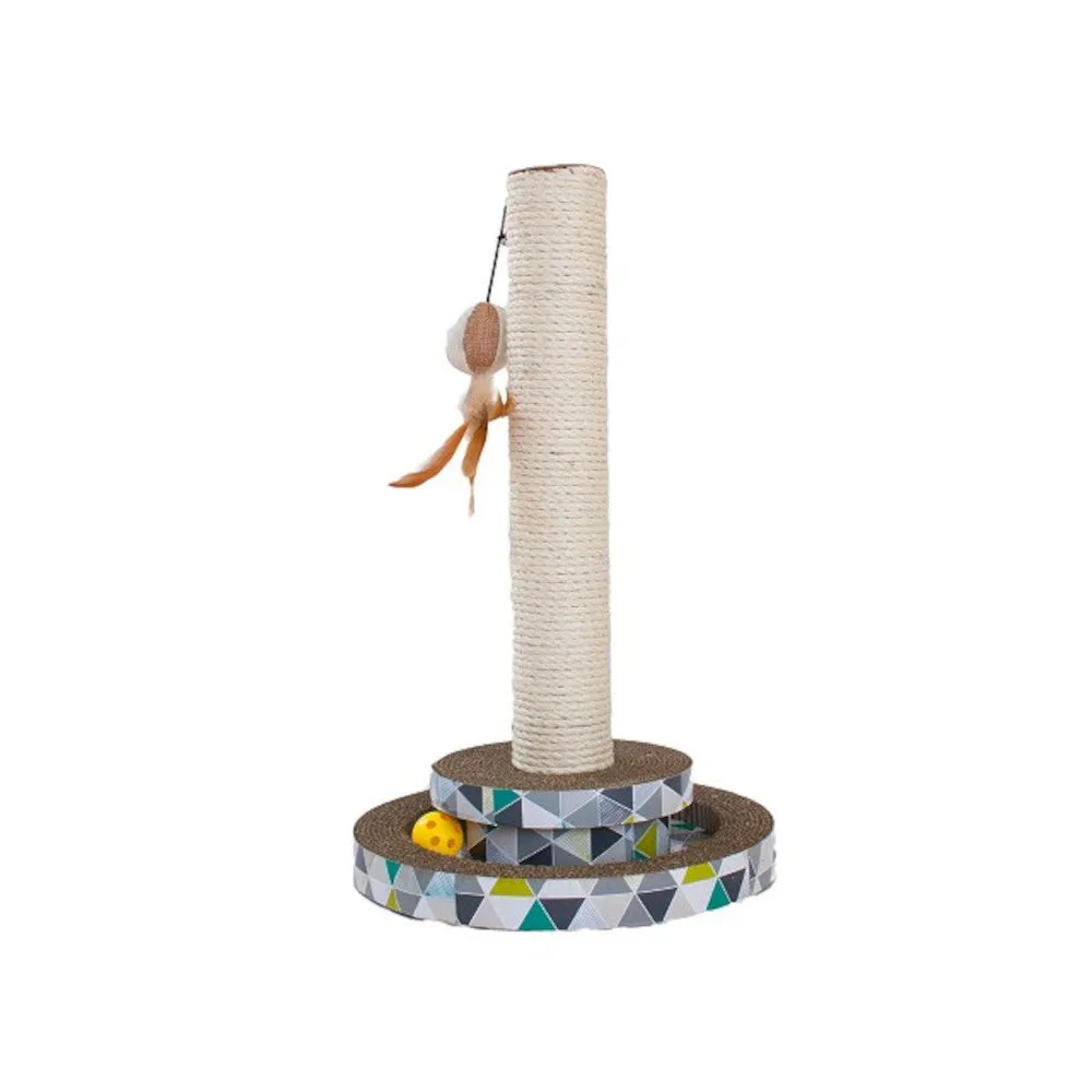 Scratch and Play Tower Track Cat Scratcher