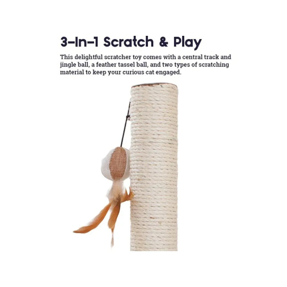 Scratch and Play Tower Track Cat Scratcher