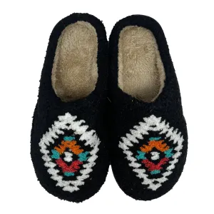 SF-1120 Aztec Slippers Black