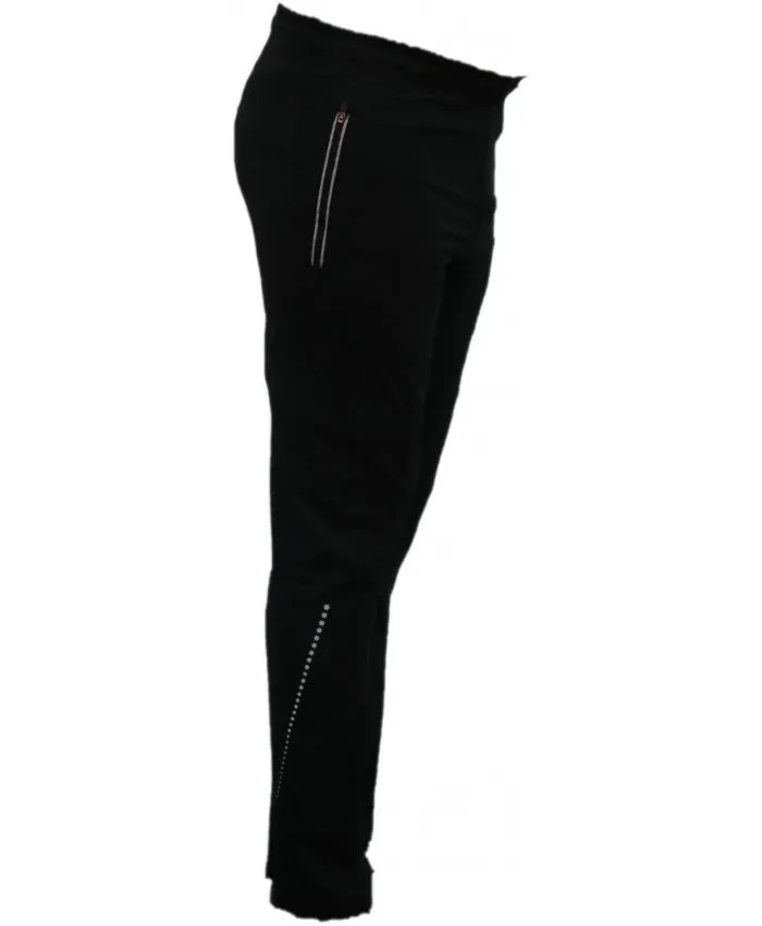 SHIV NARESH Spandex Unisex Track Pants (Black)