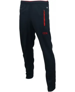 SHIV NARESH Spandex Unisex Track Pants (Navy-Red)