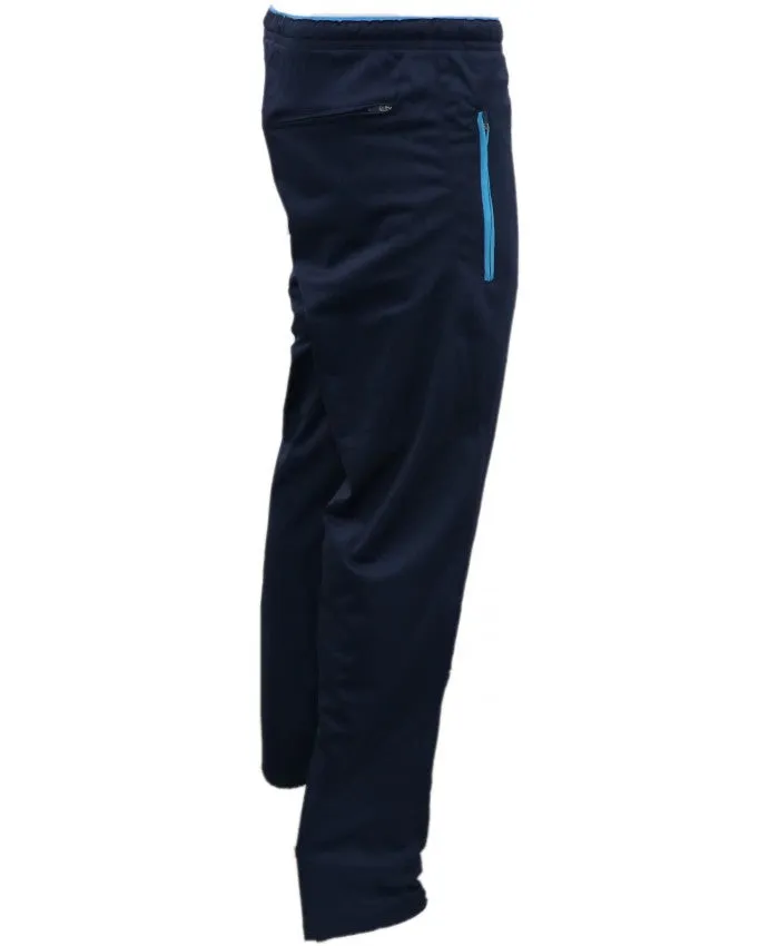 SHIV NARESH Tricot Unisex Track Pants (Navy-Cyan)