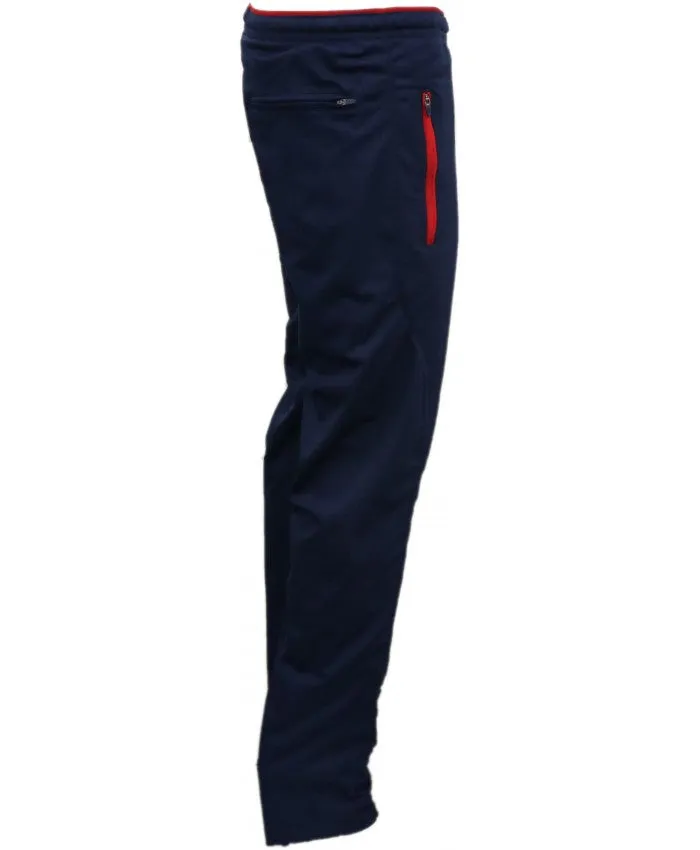 SHIV NARESH Tricot Unisex Track Pants (Navy-Red)