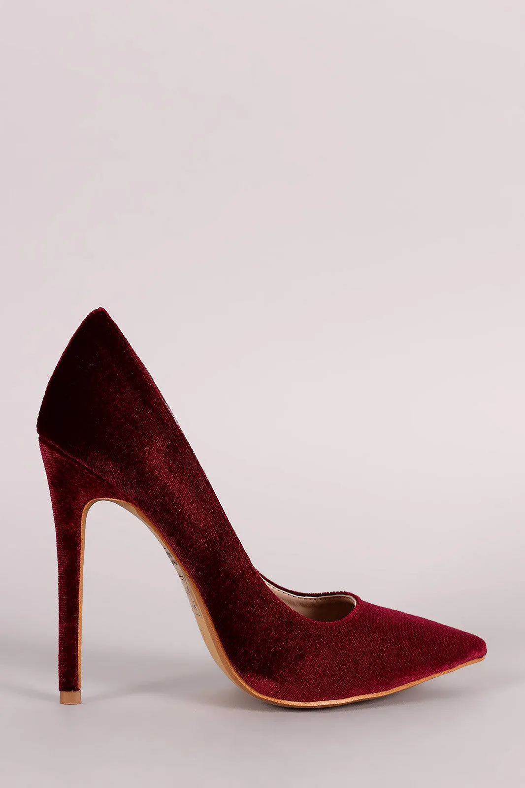 Shoe Republic LA Velvet Pointy Toe Pump