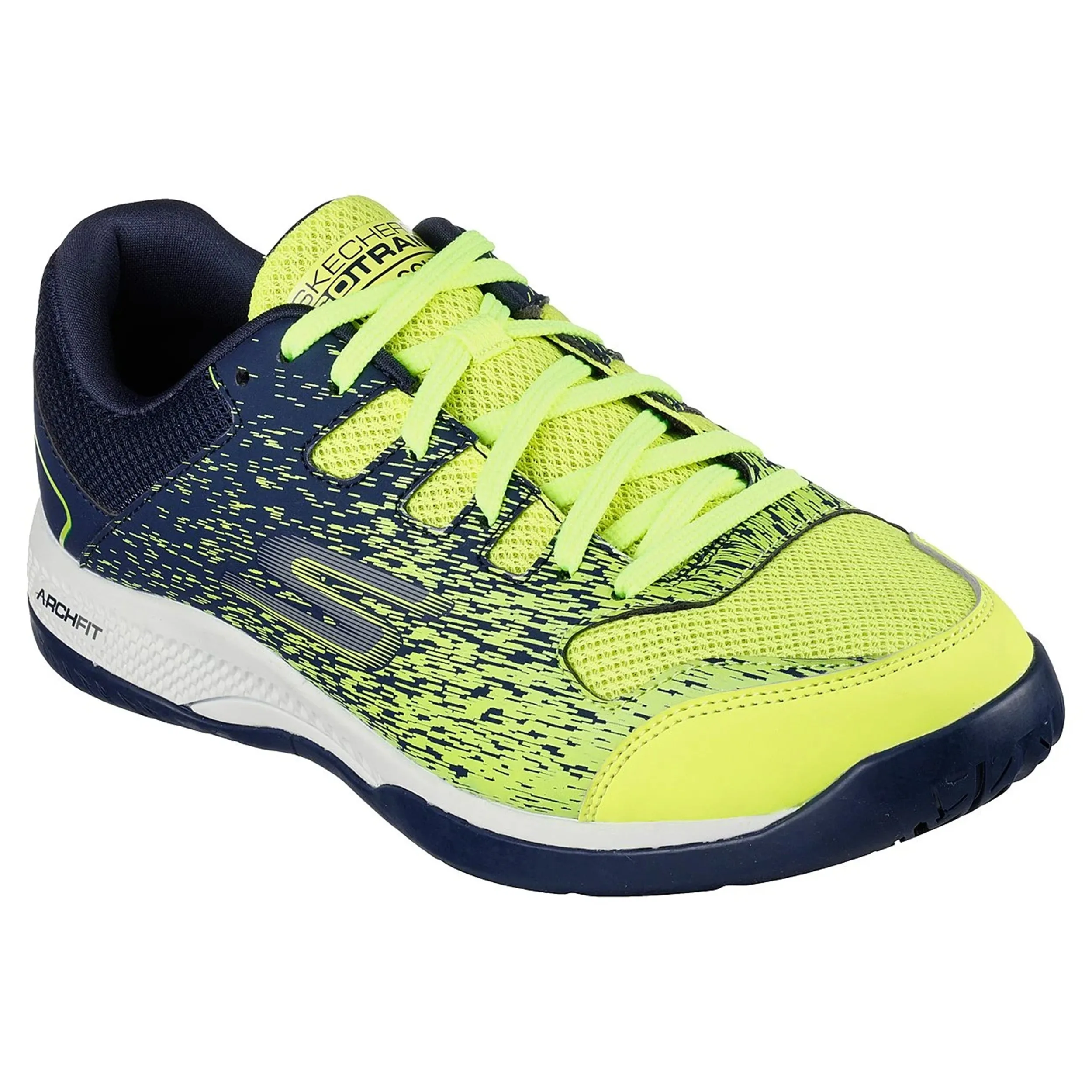 Skechers Viper Court- Pickleball Shoes (Yellow/ Navy) - DOD