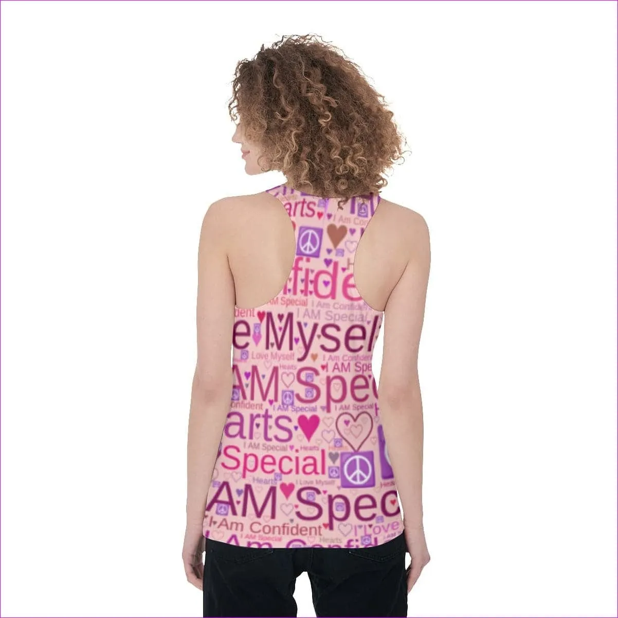 Speak Over Women's Racerback Tank Top