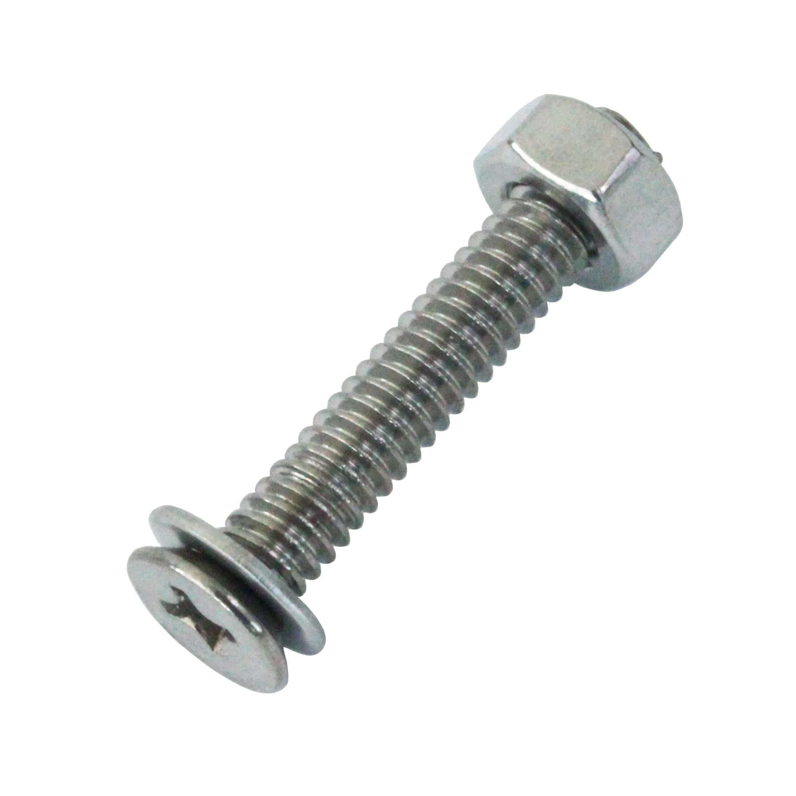 Stainless Strong: Set of 10 Stainless Steel Track Screws with Washers