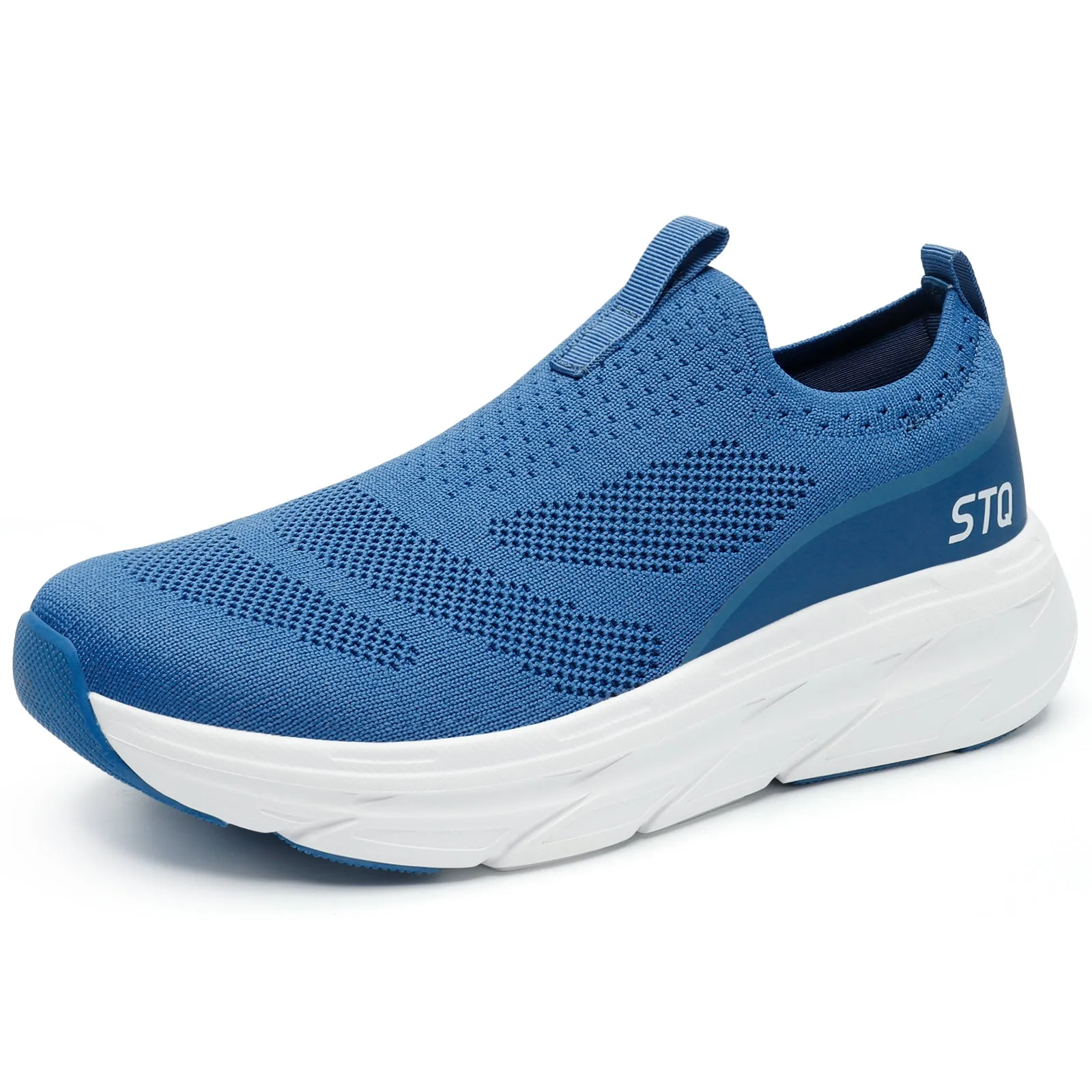 STQ Slip on Sneakers Women Walking Shoes with Arch Support Memory Foam