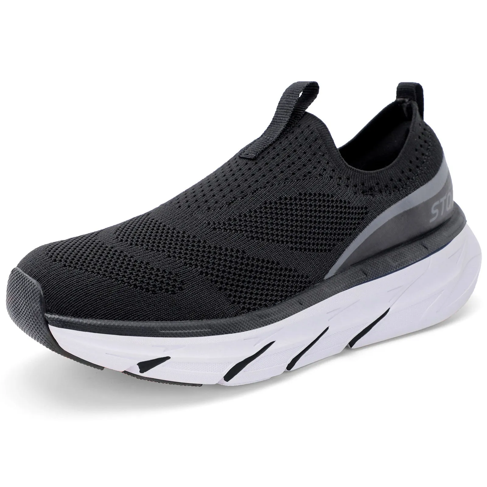 STQ Slip on Sneakers Women Walking Shoes with Arch Support Memory Foam