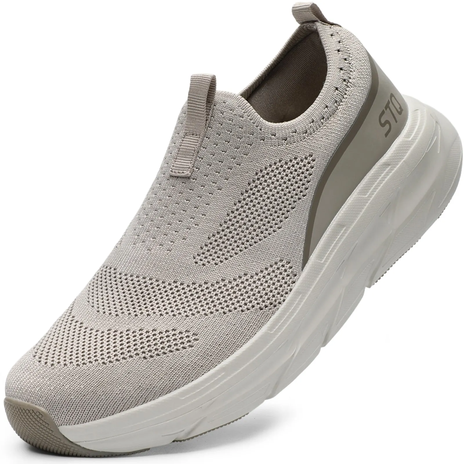 STQ Slip on Sneakers Women Walking Shoes with Arch Support Memory Foam