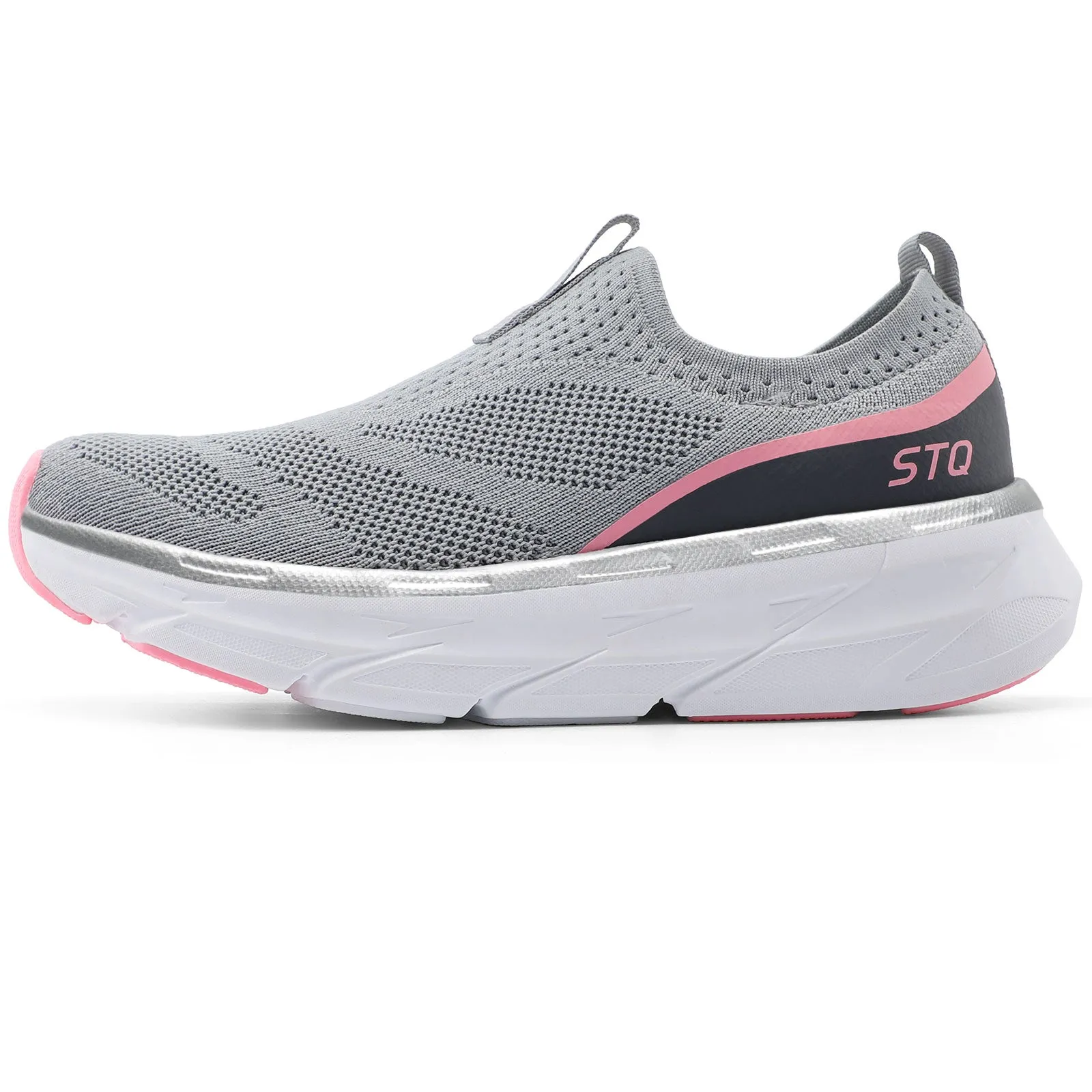 STQ Slip on Sneakers Women Walking Shoes with Arch Support Memory Foam