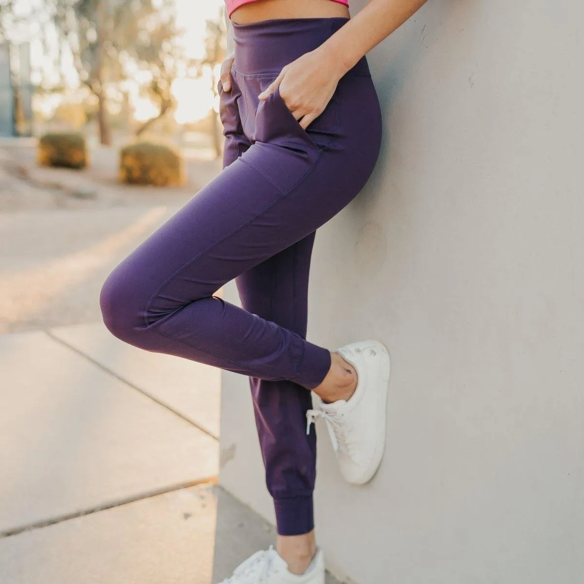 Studio Skin Joggers - Eggplant