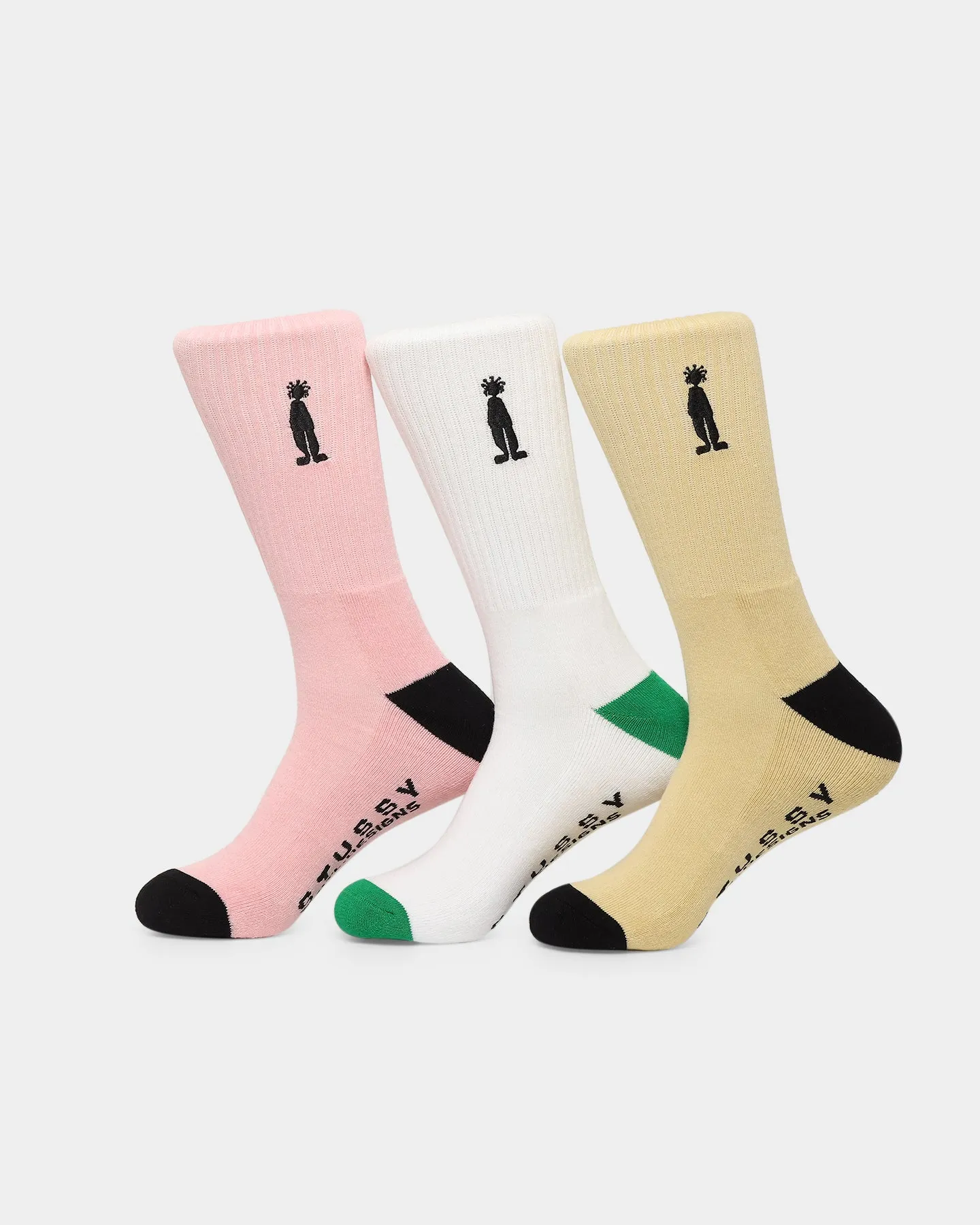 Stussy Intl. Socks 3 Pack Multi-Coloured