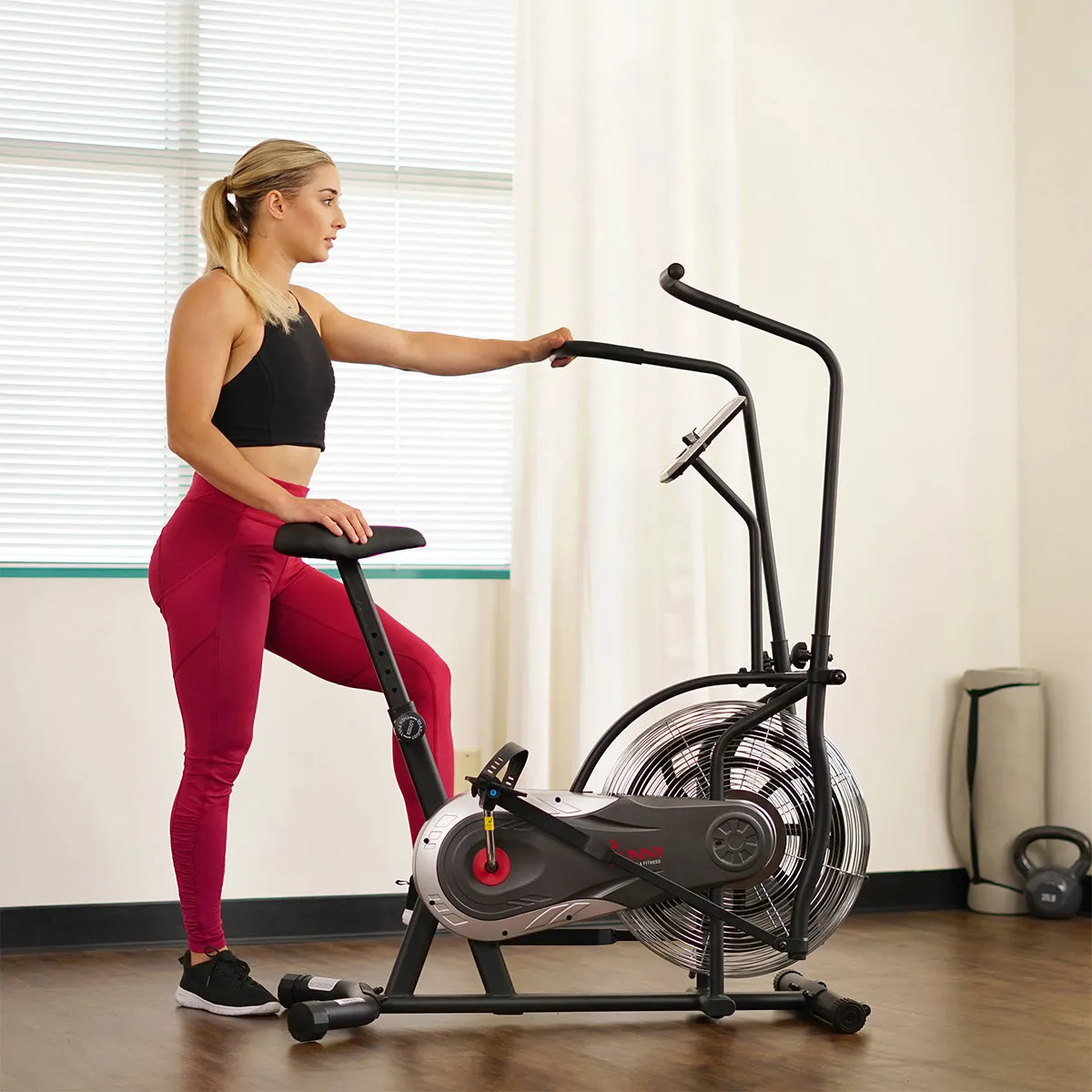 Sunny Strength™ Zephyr Air Bike, Fan Exercise Bike w/ Air Resistance Indoor Cycling