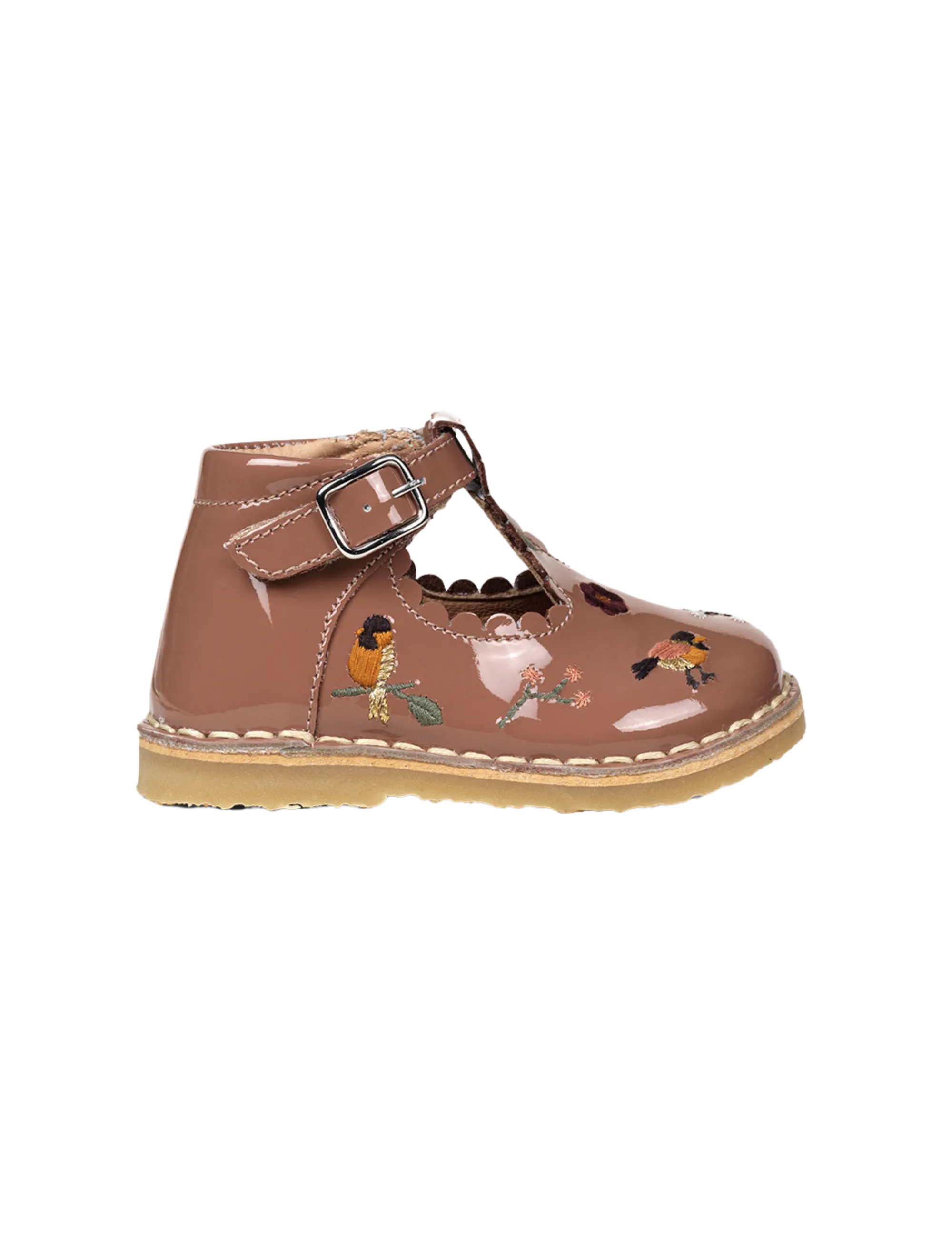 T-Bar Scallop Birds - Rose Clay Patent