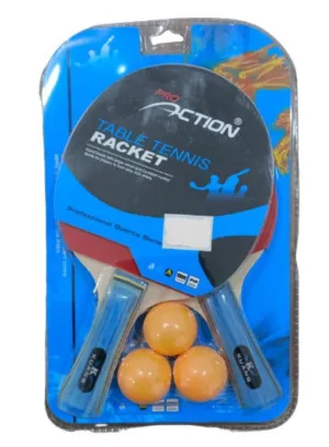 Table Tennis Racket With 3 Balls