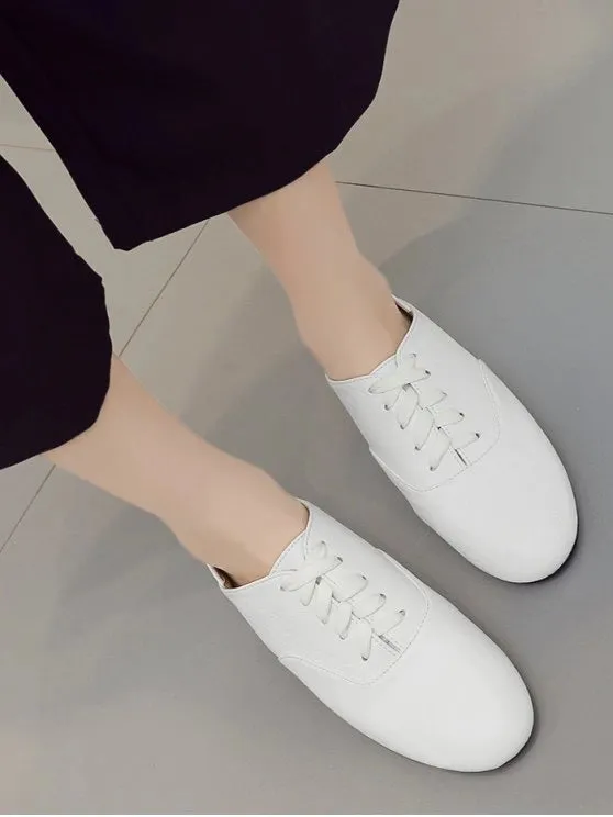 Trendy Slight Heel Faux Leather Sneakers