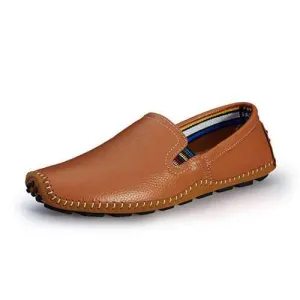 US Size 6.5-11.5 Men Leather Casual Outdoor Driving Slip On Flats Loafers Shoes