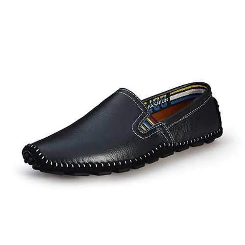 US Size 6.5-11.5 Men Leather Casual Outdoor Driving Slip On Flats Loafers Shoes