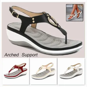 Vanccy Beach Solid Color Flip Flops For Women Clip Toe Ladies Shoes