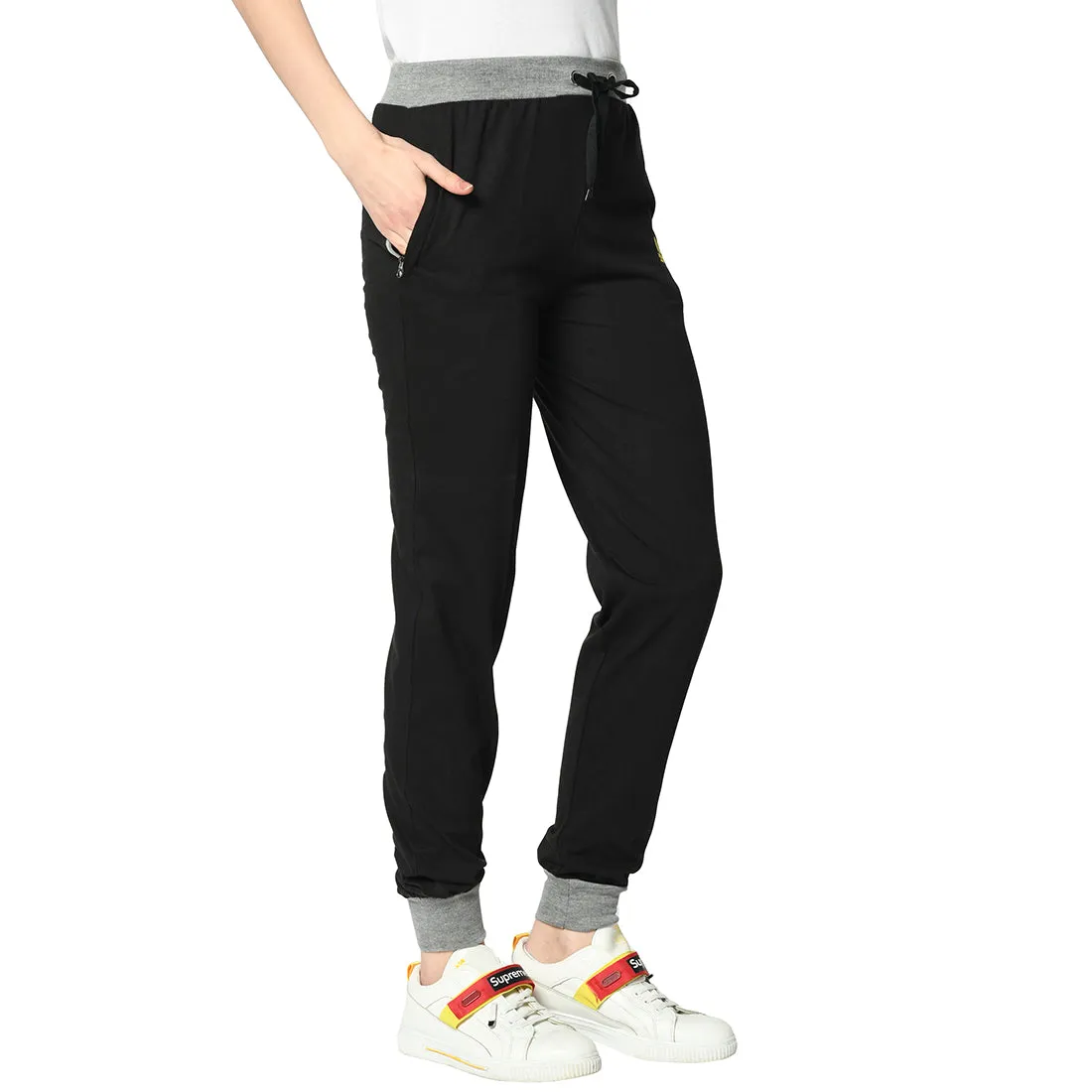 Vimal Jonney Black Trackpant For Women's