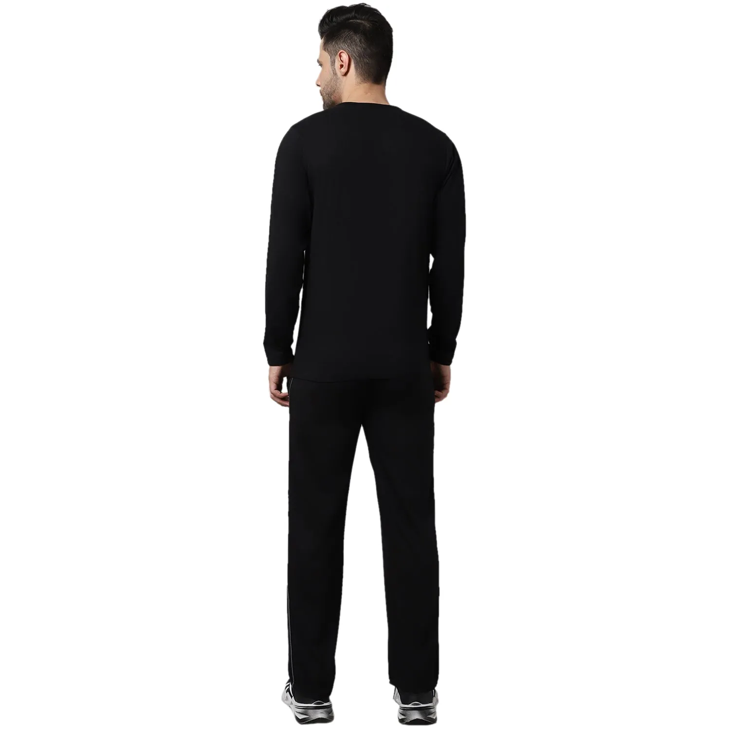 Vimal Jonney Cotton Black Tracksuit for Men