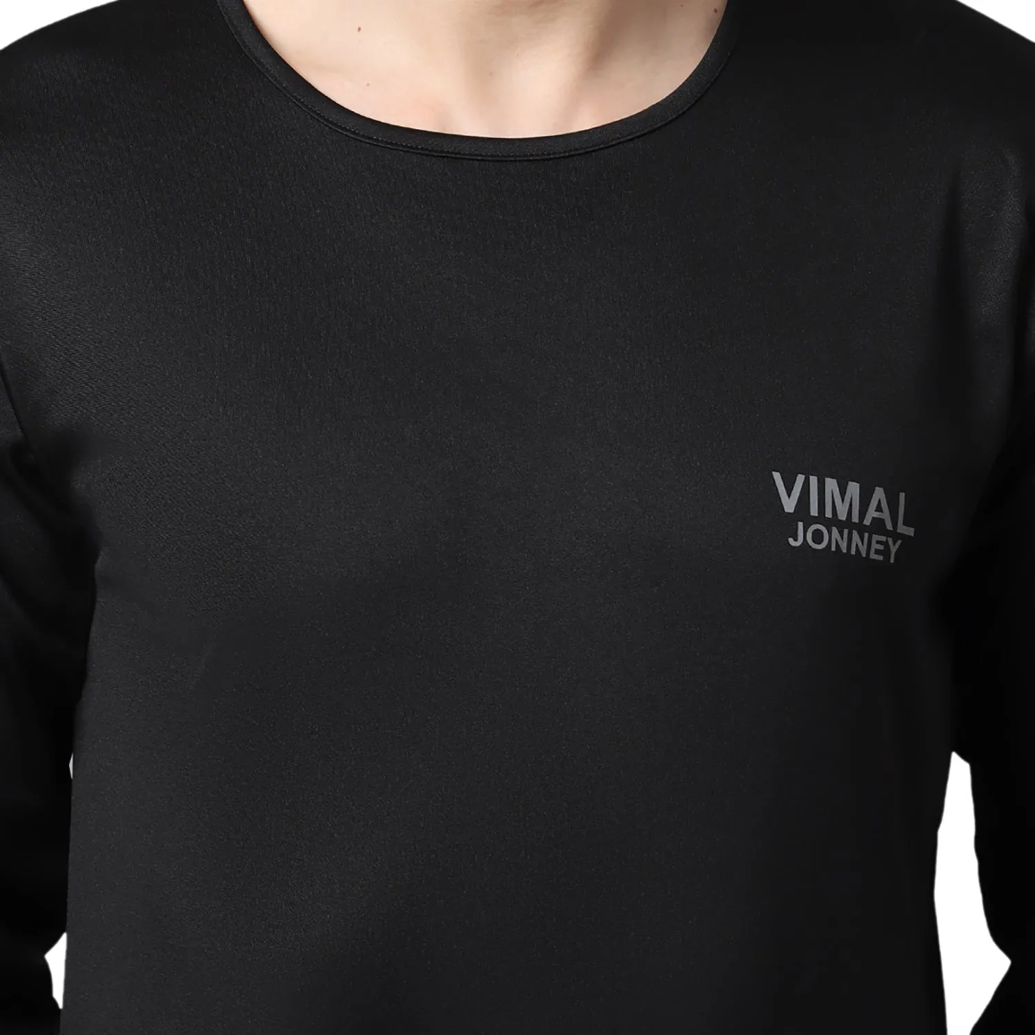 Vimal Jonney Dryfit Lycra Black Tracksuit for Men