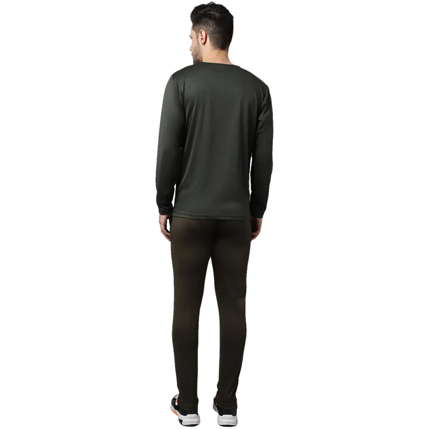 Vimal Jonney Dryfit Lycra Olive Tracksuit for Men