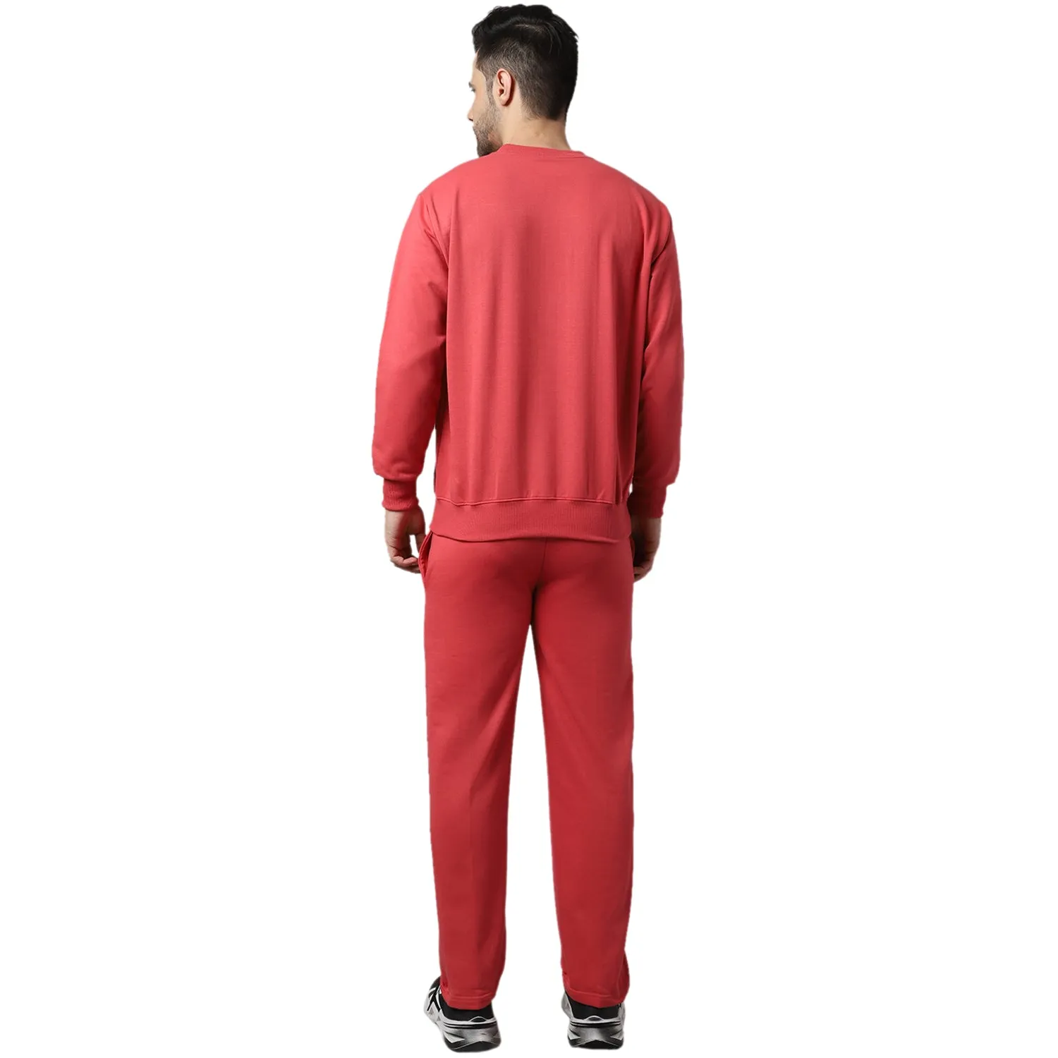 Vimal Jonney Fleece Pink Tracksuit for Men