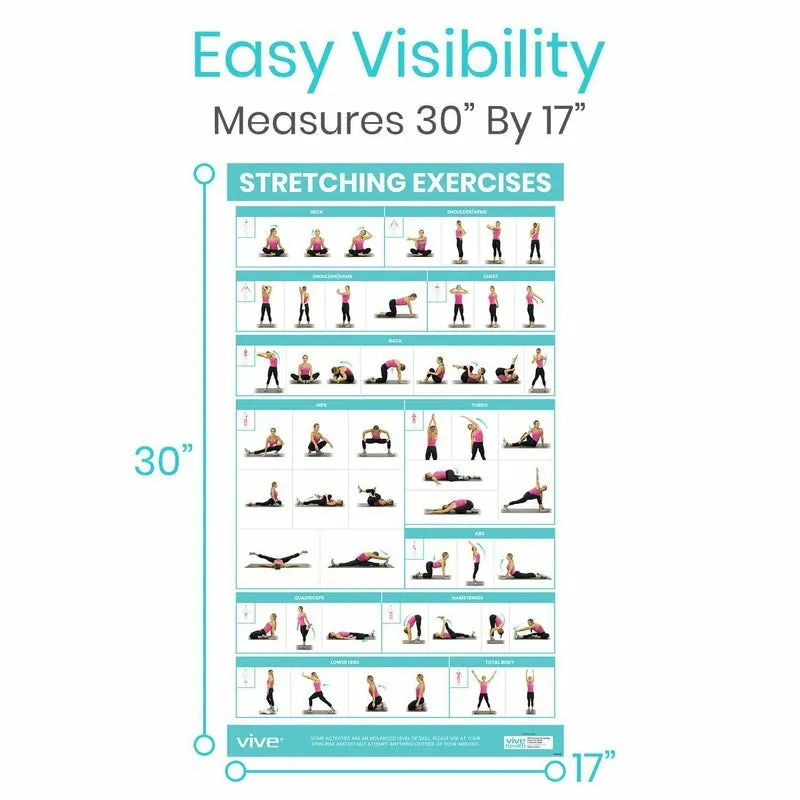 Vive Health Stretching Workout Poster