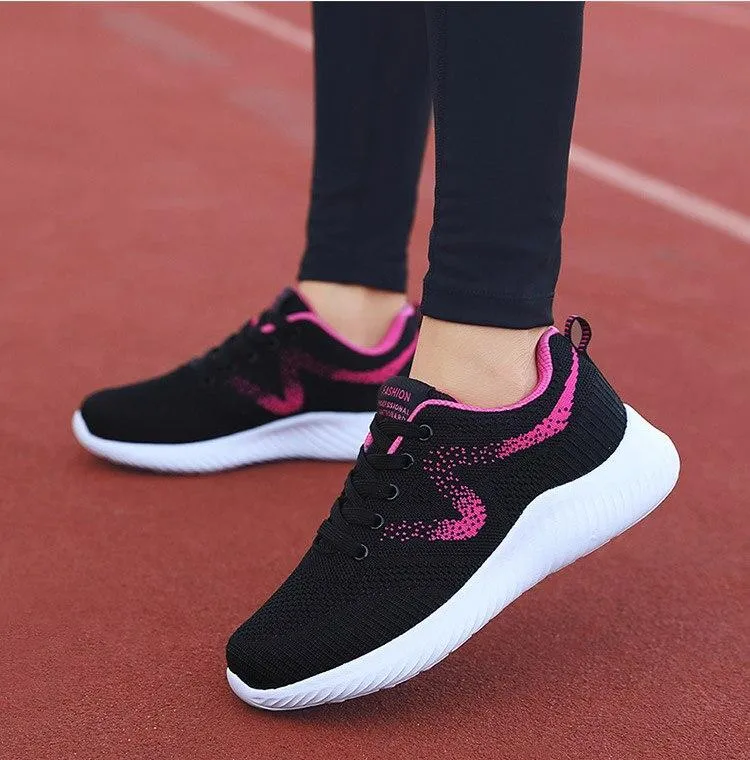 women shoes lace-up mesh breathable casual shoes women sneakers footwear female shoe walking