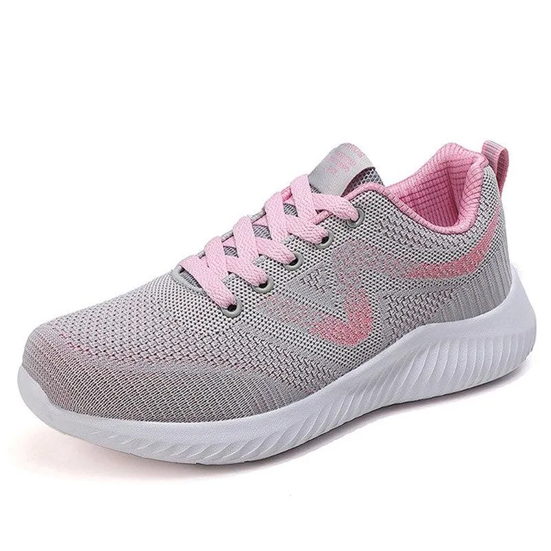 women shoes lace-up mesh breathable casual shoes women sneakers footwear female shoe walking