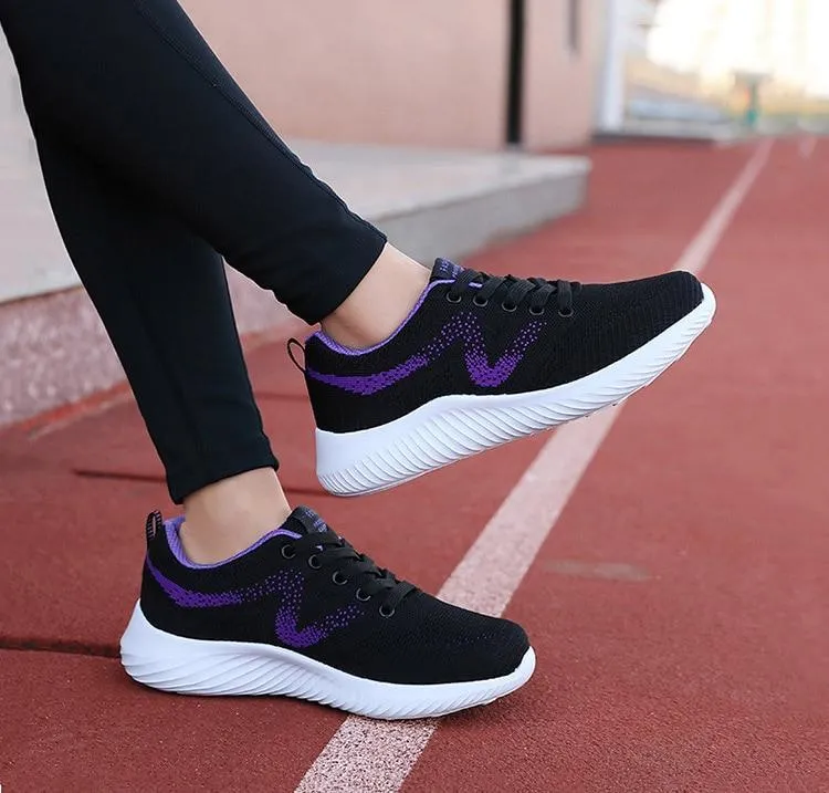 women shoes lace-up mesh breathable casual shoes women sneakers footwear female shoe walking