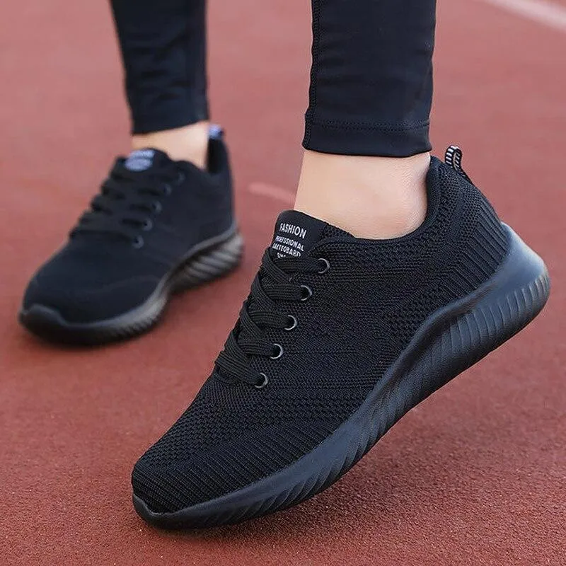 women shoes lace-up mesh breathable casual shoes women sneakers footwear female shoe walking