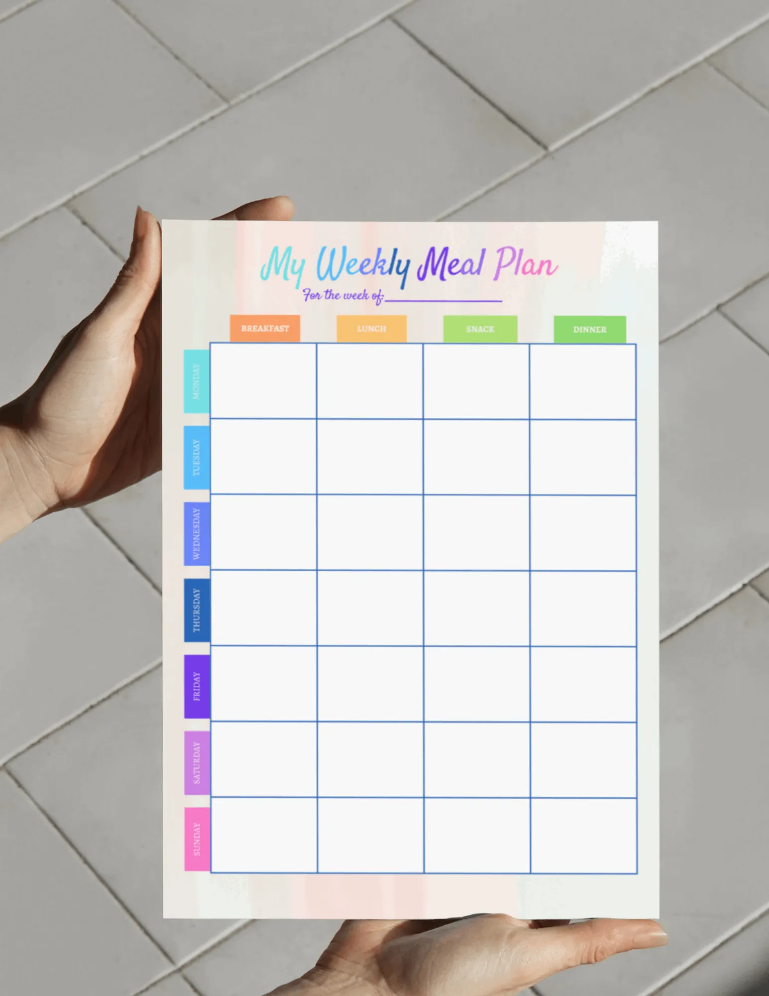 Workout & Meal Planning Printables