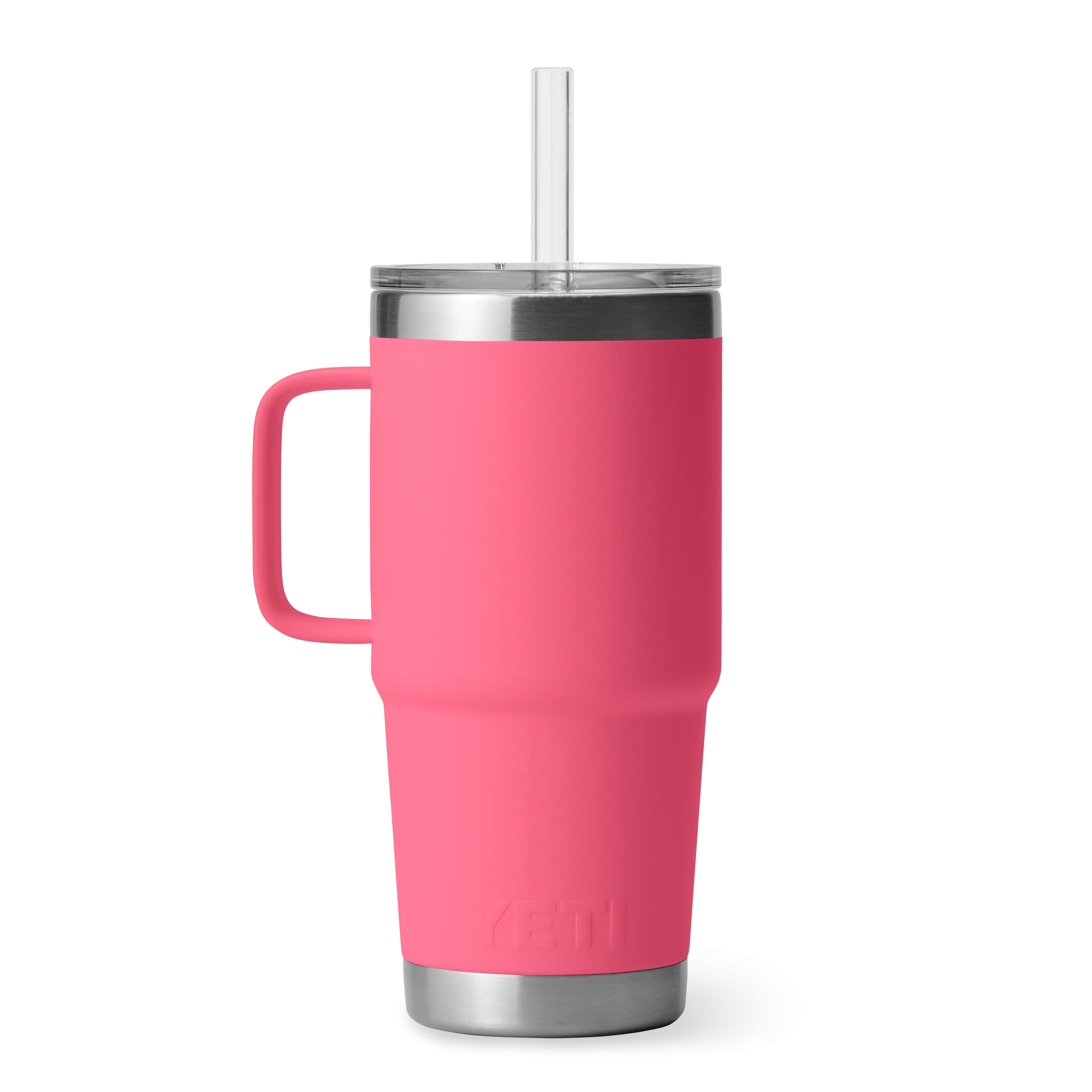 Yeti Rambler 25oz Mug With Straw Lid - Tropical Pink