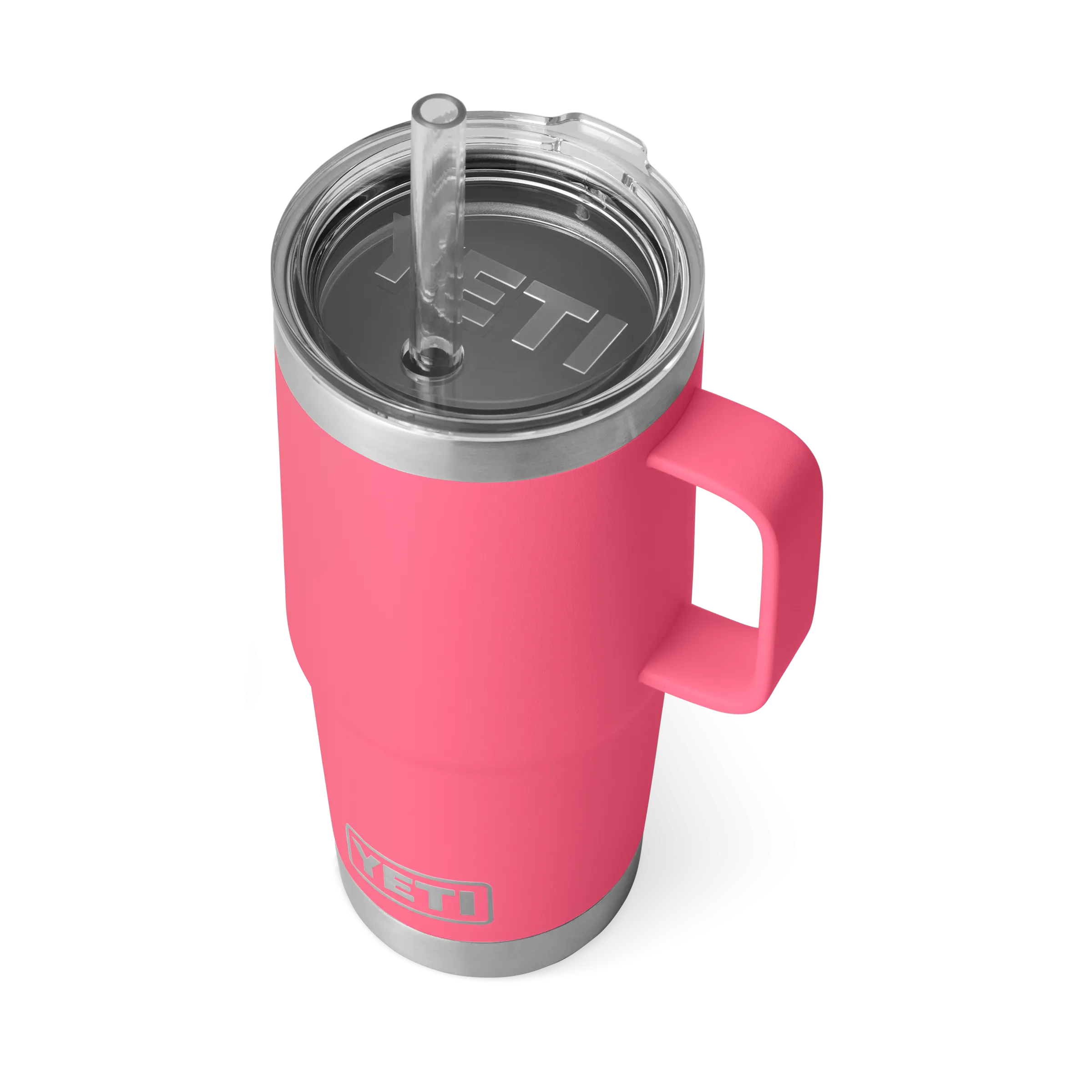 Yeti Rambler 25oz Mug With Straw Lid - Tropical Pink