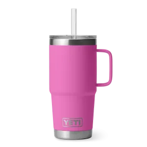 Yeti Rambler 25oz Mug With Straw Lid - Wildflower Fuchsia