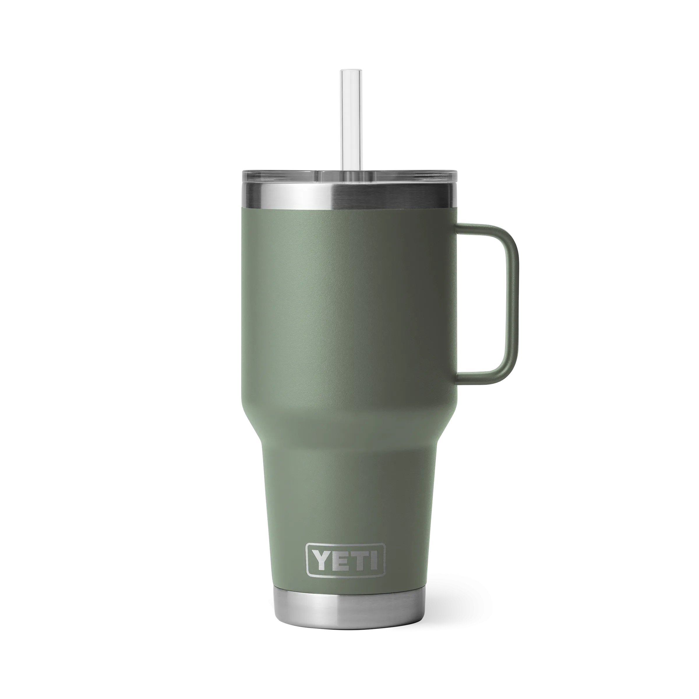 Yeti Rambler 35oz Mug With Straw Lid - Camp Green