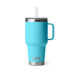 Yeti Rambler 35oz Mug With Straw Lid - Reef Blue