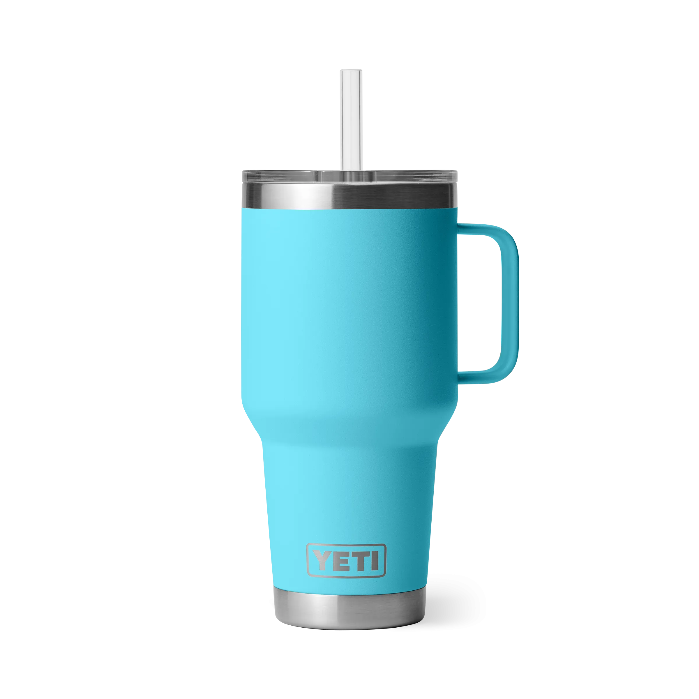 Yeti Rambler 35oz Mug With Straw Lid - Reef Blue