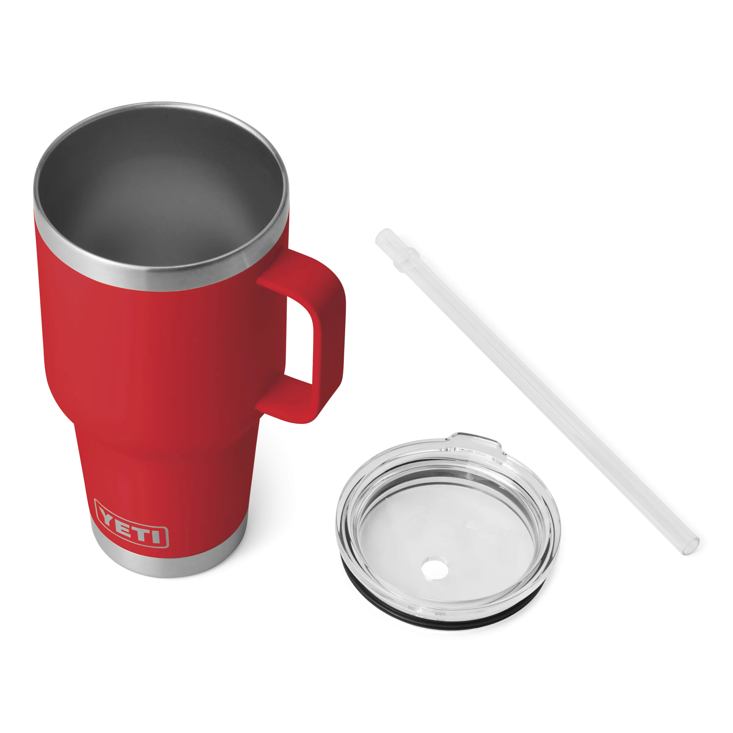 Yeti Rambler 35oz Mug With Straw Lid - Rescue Red